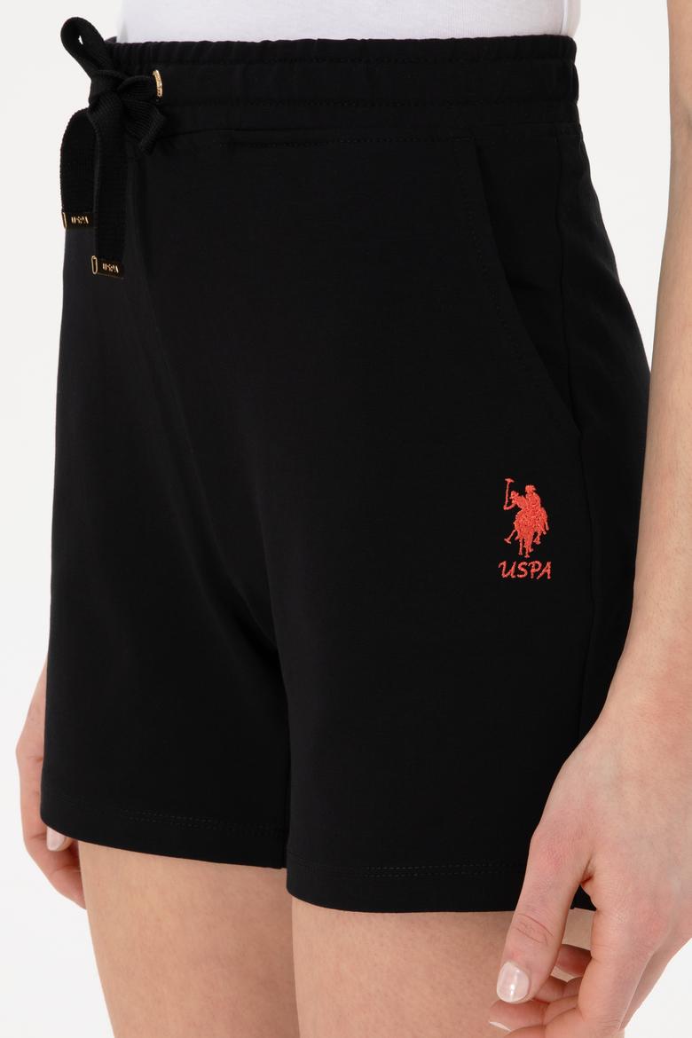 Kadın Siyah Örme Şort - 50300840019