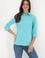 Kadın Aqua Uzun Kollu Basic Gömlek
