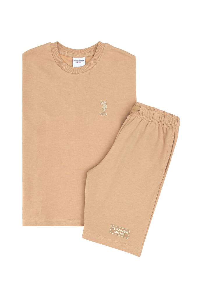 Erkek Çocuk Bej Pijama Takımı