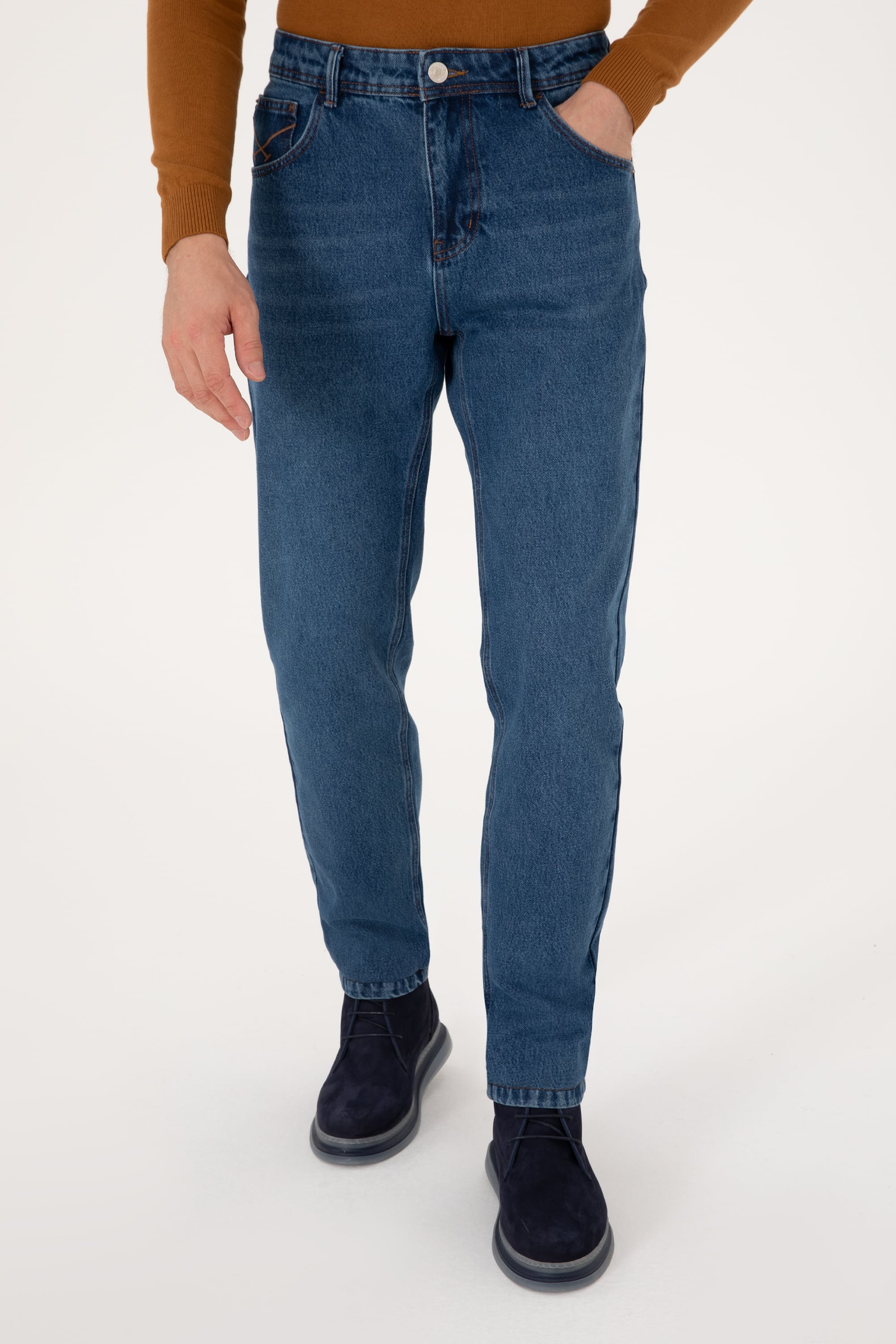 Erkek Açık Mavi Jean Pantolon - Image 2