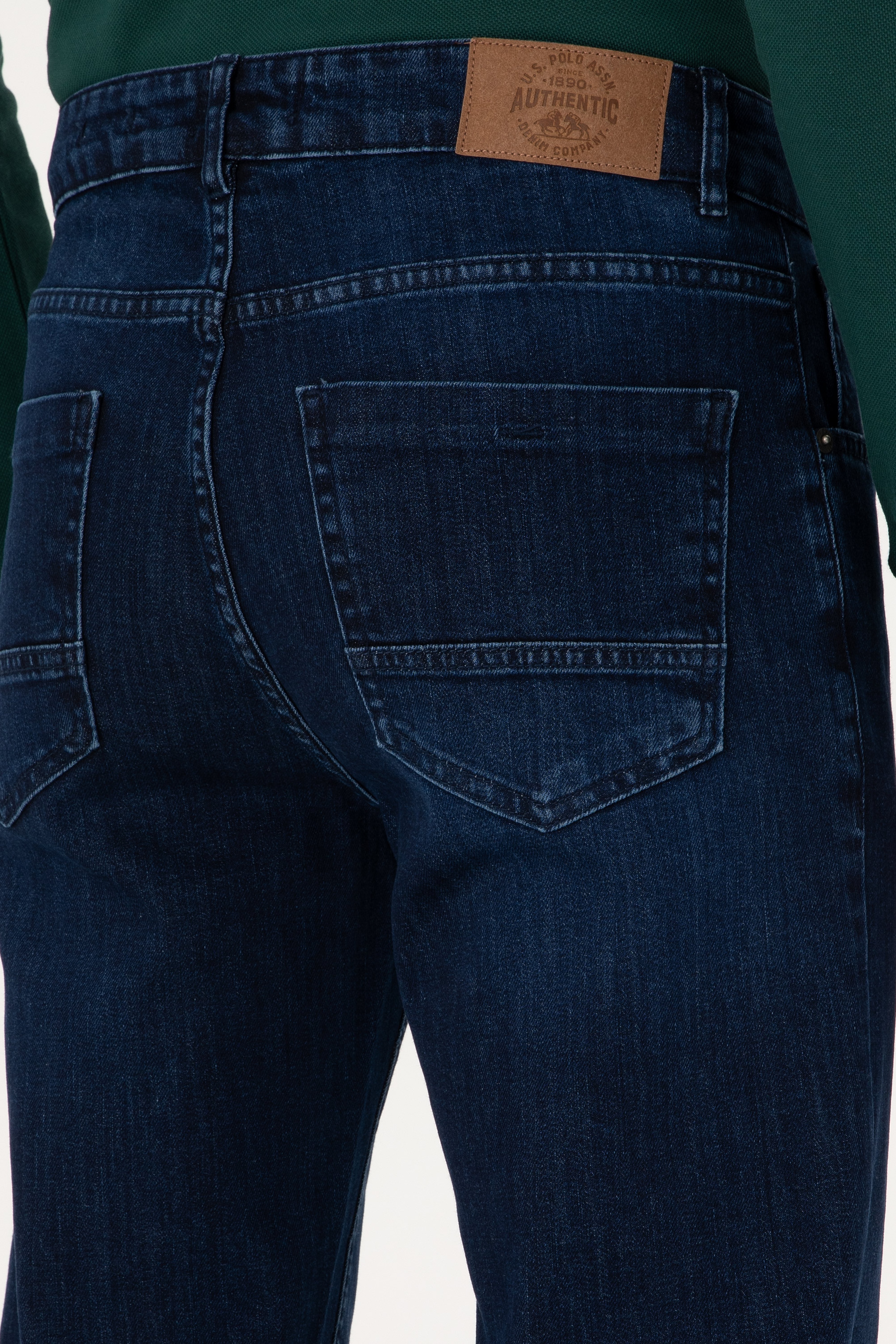 Erkek Koyu Mavi Jean Pantolon - Image 6