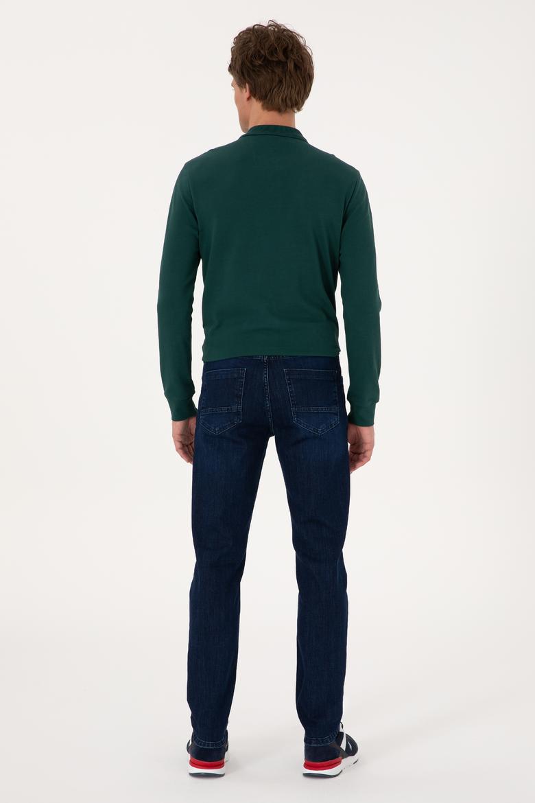 Erkek Koyu Mavi Jean Pantolon - 50289460009