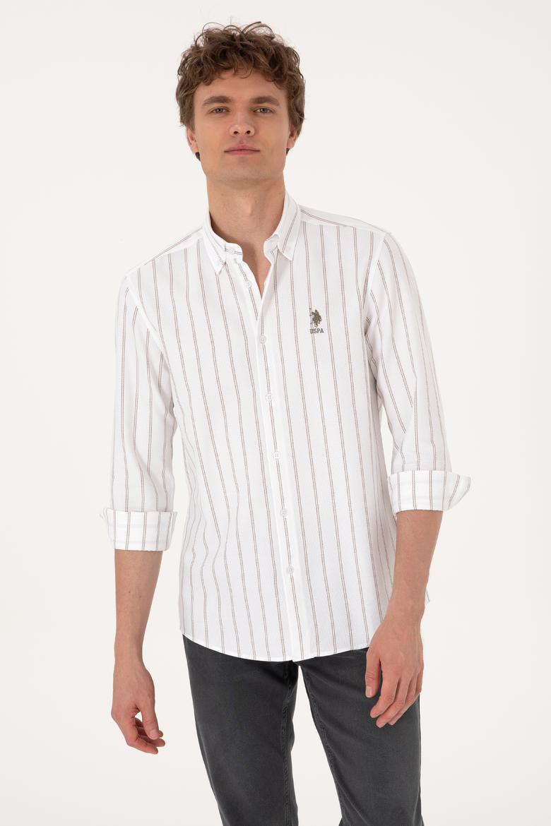 Erkek Vizon Uzun Kollu Gömlek