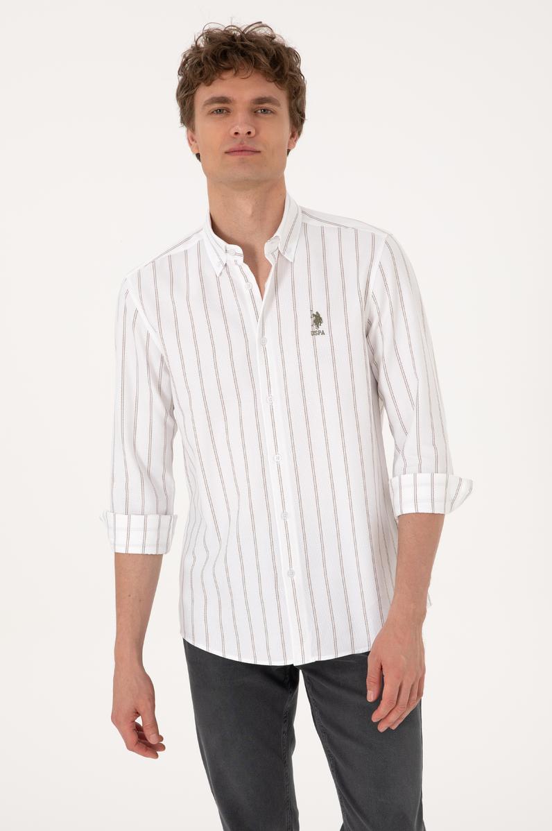 Erkek Vizon Uzun Kollu Gömlek