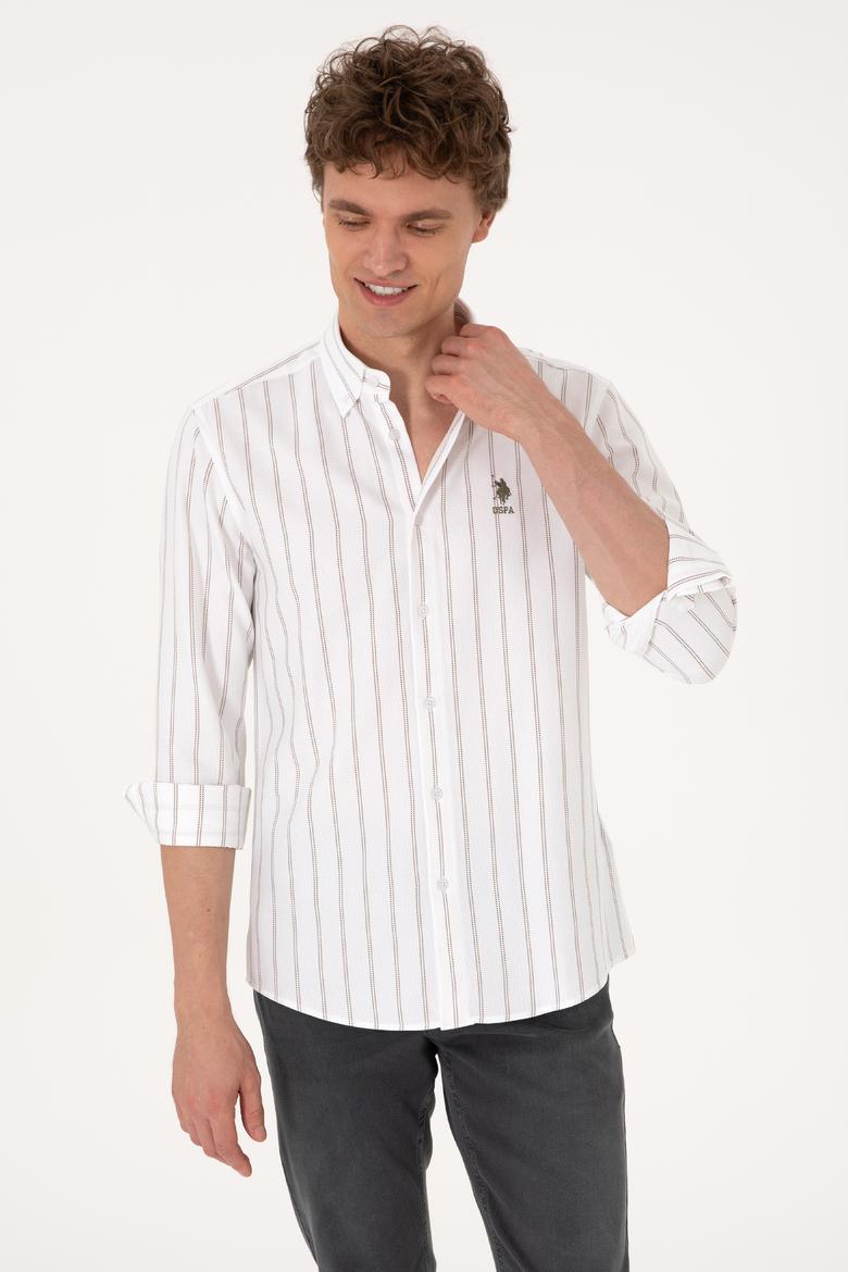 Erkek Vizon Uzun Kollu Gömlek - 50299956015