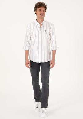 Erkek Vizon Uzun Kollu Gömlek - 50299956015