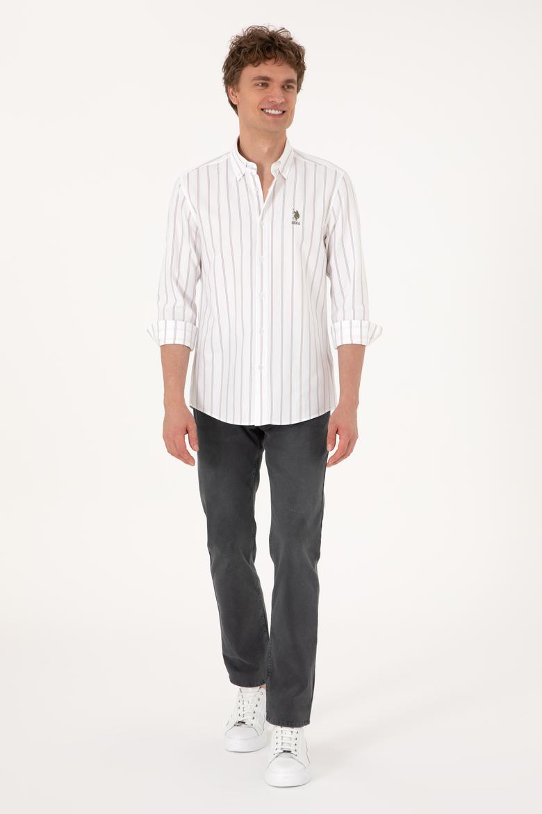 Erkek Vizon Uzun Kollu Gömlek - 50299956015