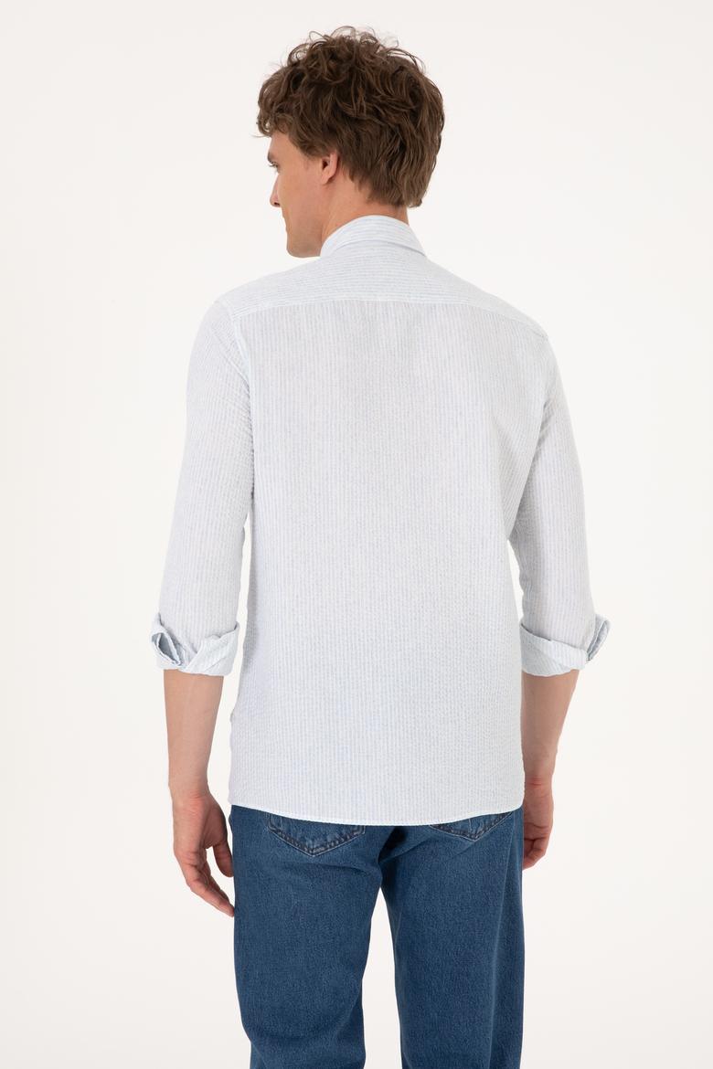 Erkek Açık Mavi Uzun Kollu Gömlek - 50300159001