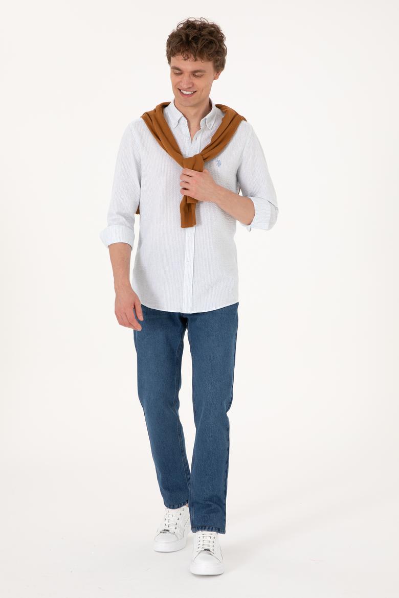 Erkek Açık Mavi Uzun Kollu Gömlek - 50300159001