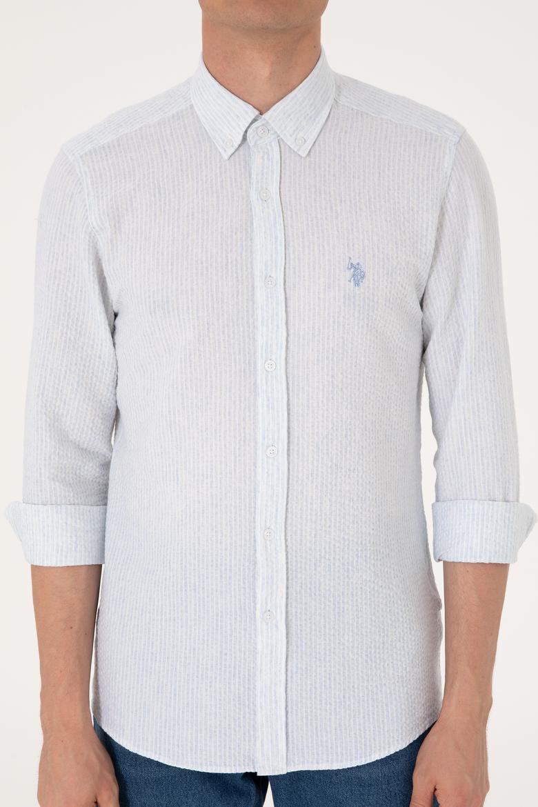 Erkek Açık Mavi Uzun Kollu Gömlek - 50300159001