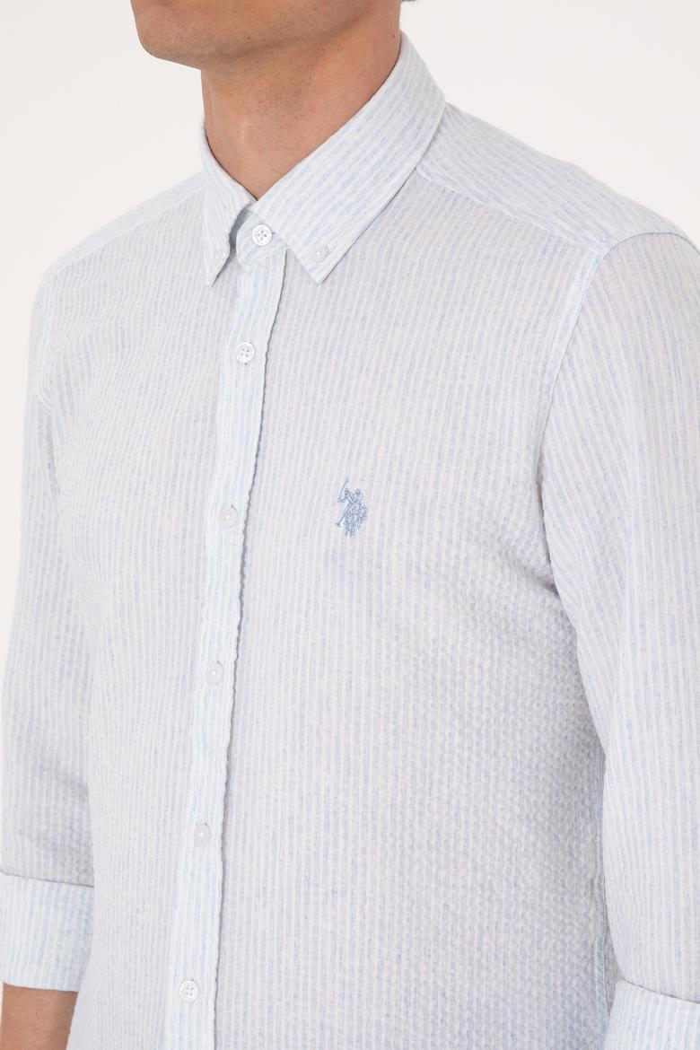 Erkek Açık Mavi Uzun Kollu Gömlek - 50300159001