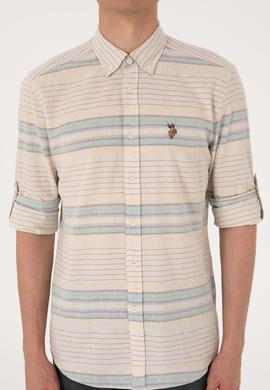 Erkek İndigo Uzun Kollu Gömlek - 50300005006