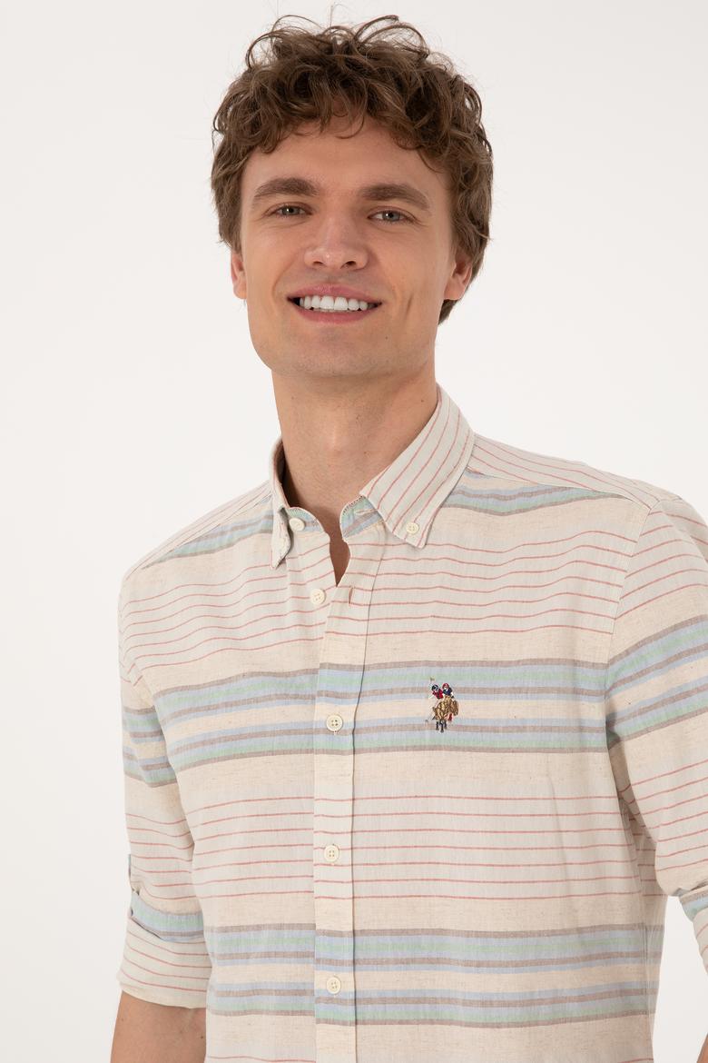 Erkek İndigo Uzun Kollu Gömlek - 50300005006