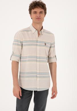 Erkek İndigo Uzun Kollu Gömlek - 50300005006