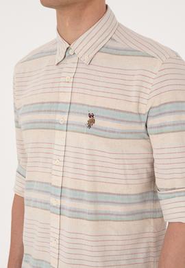 Erkek İndigo Uzun Kollu Gömlek - 50300005006