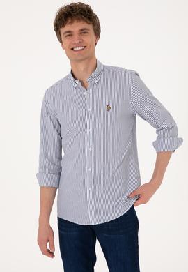 Erkek Açık Lacivert Uzun Kollu Gömlek - 50299605003