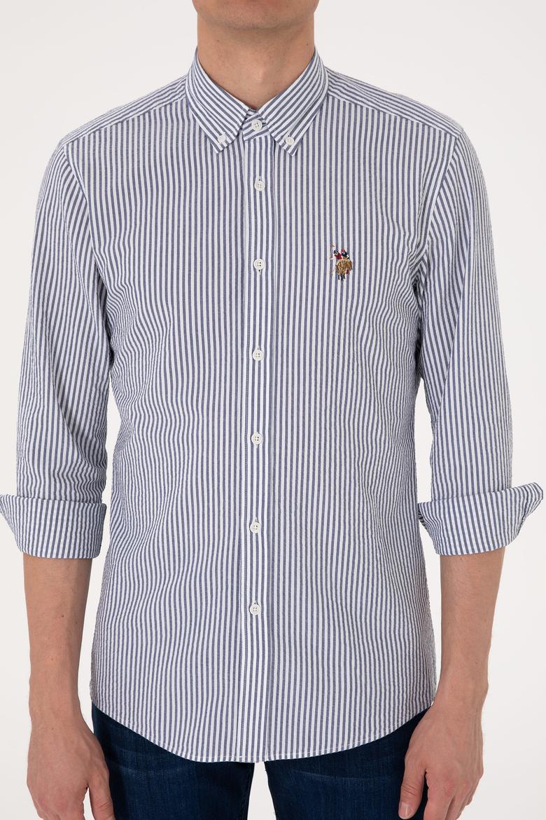 Erkek Açık Lacivert Uzun Kollu Gömlek - 50299605003