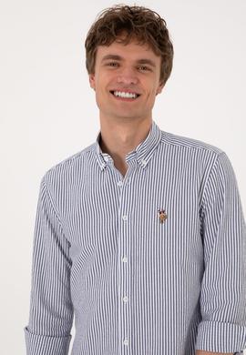 Erkek Açık Lacivert Uzun Kollu Gömlek - 50299605003