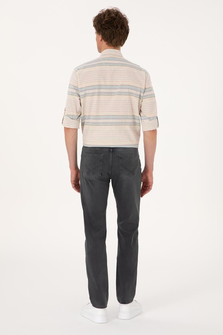 Erkek Gri Jean Pantolon - 50298594085