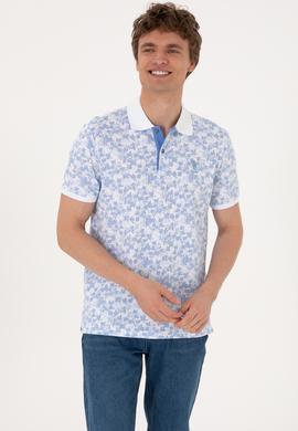 Erkek Regular Fit Mavi Polo Yaka Tişört - 50300369018