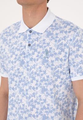 Erkek Regular Fit Mavi Polo Yaka Tişört - 50300369018