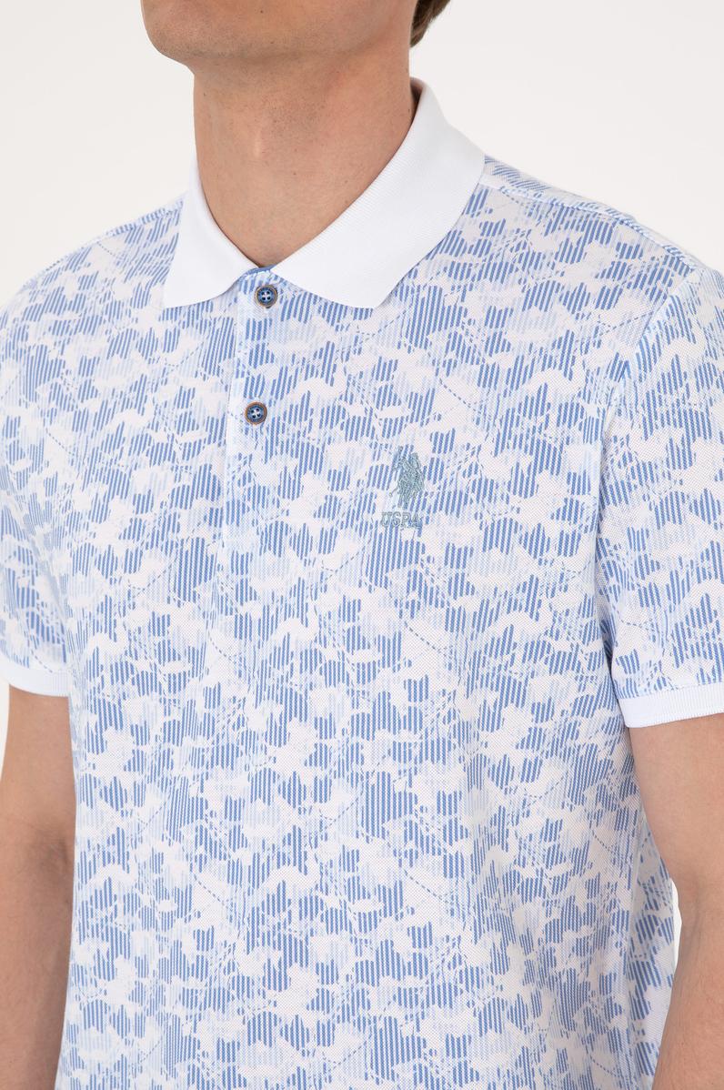 Erkek Regular Fit Mavi Polo Yaka Tişört