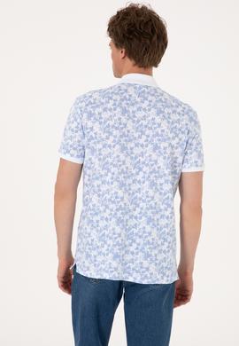 Erkek Regular Fit Mavi Polo Yaka Tişört - 50300369018