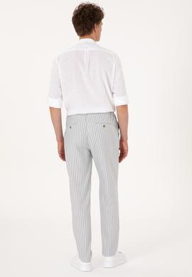 Erkek Açık Gri Kanvas Pantolon - 50300012205