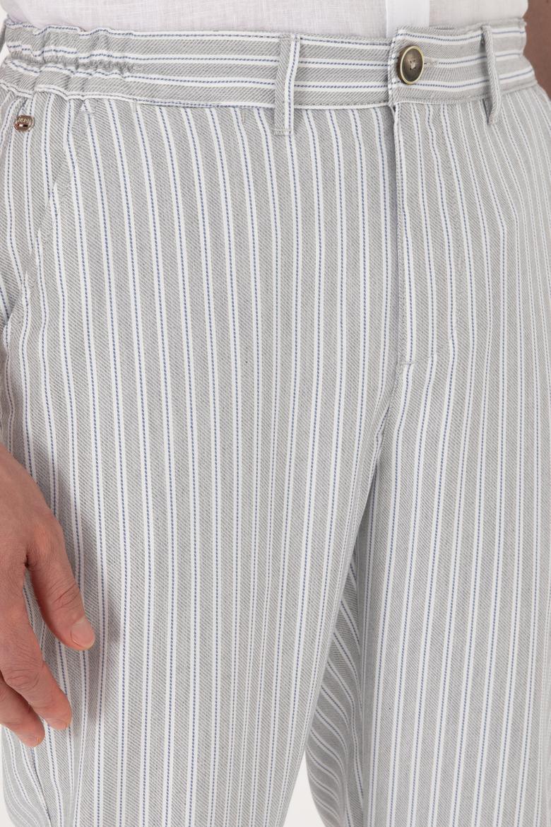 Erkek Açık Gri Kanvas Pantolon - 50300012205