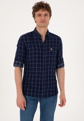 Erkek Lacivert Uzun Kollu Gömlek - 50300620005