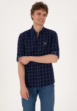 Erkek Lacivert Uzun Kollu Gömlek - 50300620005