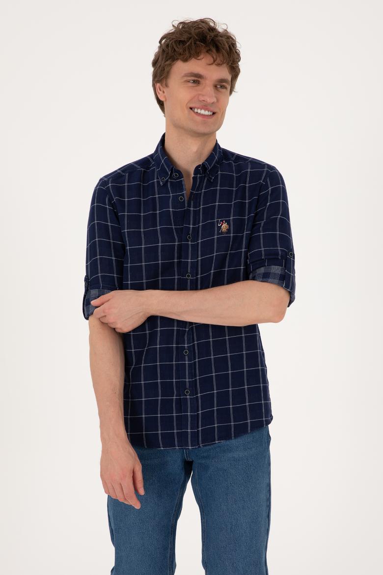 Erkek Lacivert Uzun Kollu Gömlek - 50300620005