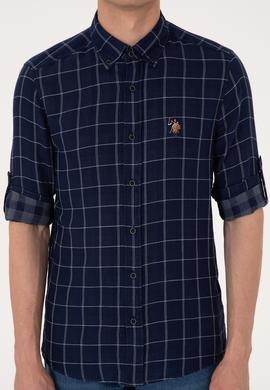 Erkek Lacivert Uzun Kollu Gömlek - 50300620005