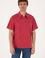 Erkek Comfort Fit Kaçık Yaka Vişne Tişört