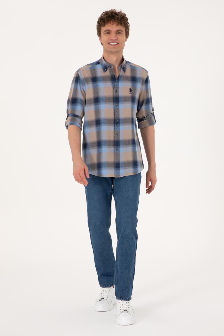 Erkek Lacivert Uzun Kollu Gömlek - 50299574009