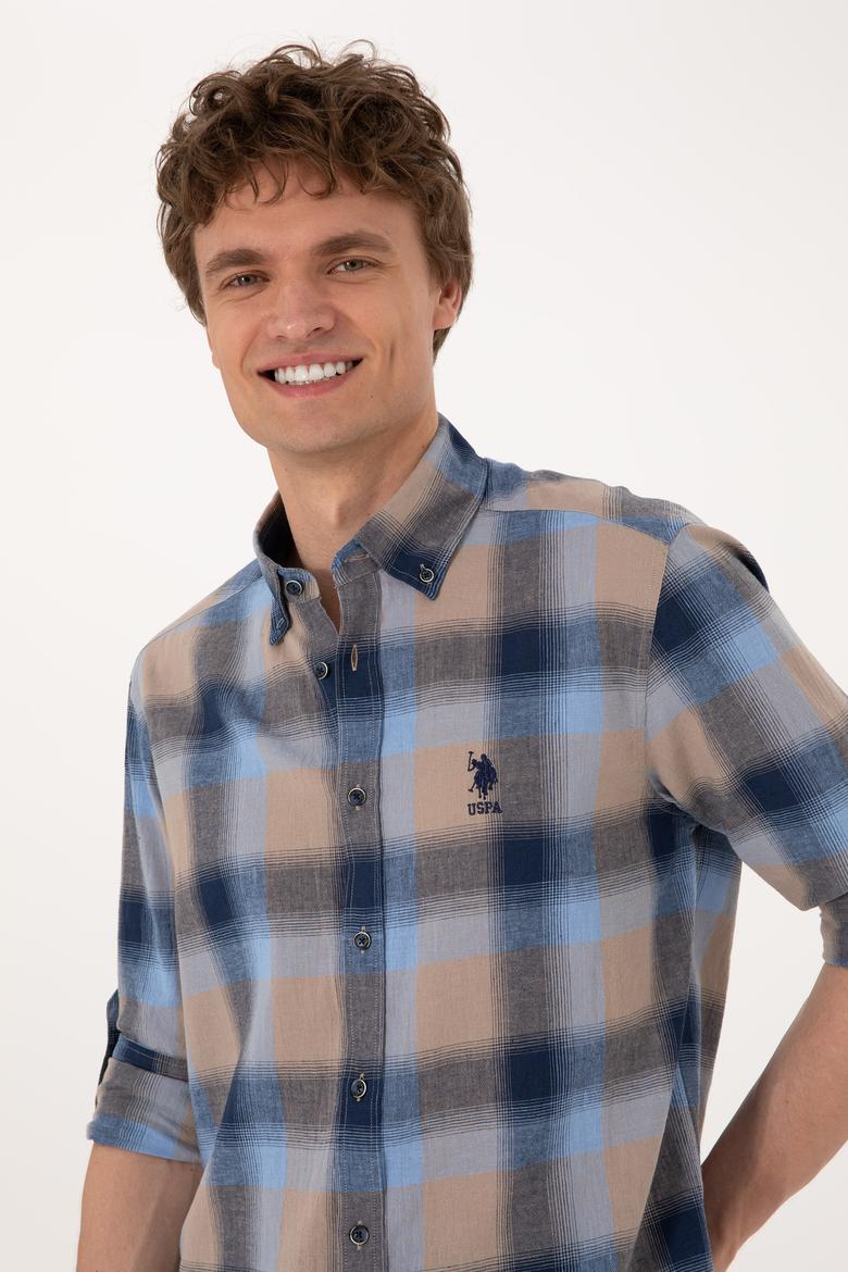 Erkek Lacivert Uzun Kollu Gömlek - 50299574009