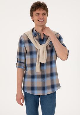 Erkek Lacivert Uzun Kollu Gömlek - 50299574009