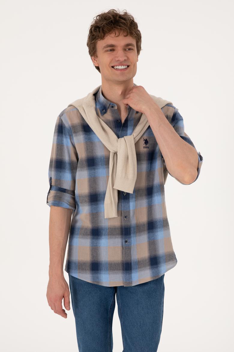 Erkek Lacivert Uzun Kollu Gömlek - 50299574009