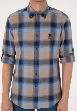 Erkek Lacivert Uzun Kollu Gömlek - 50299574009