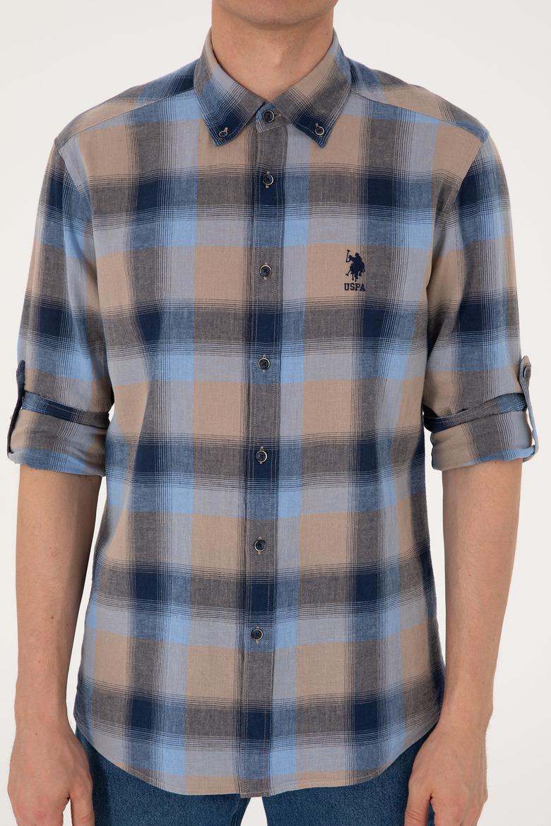 Erkek Lacivert Uzun Kollu Gömlek - 50299574009