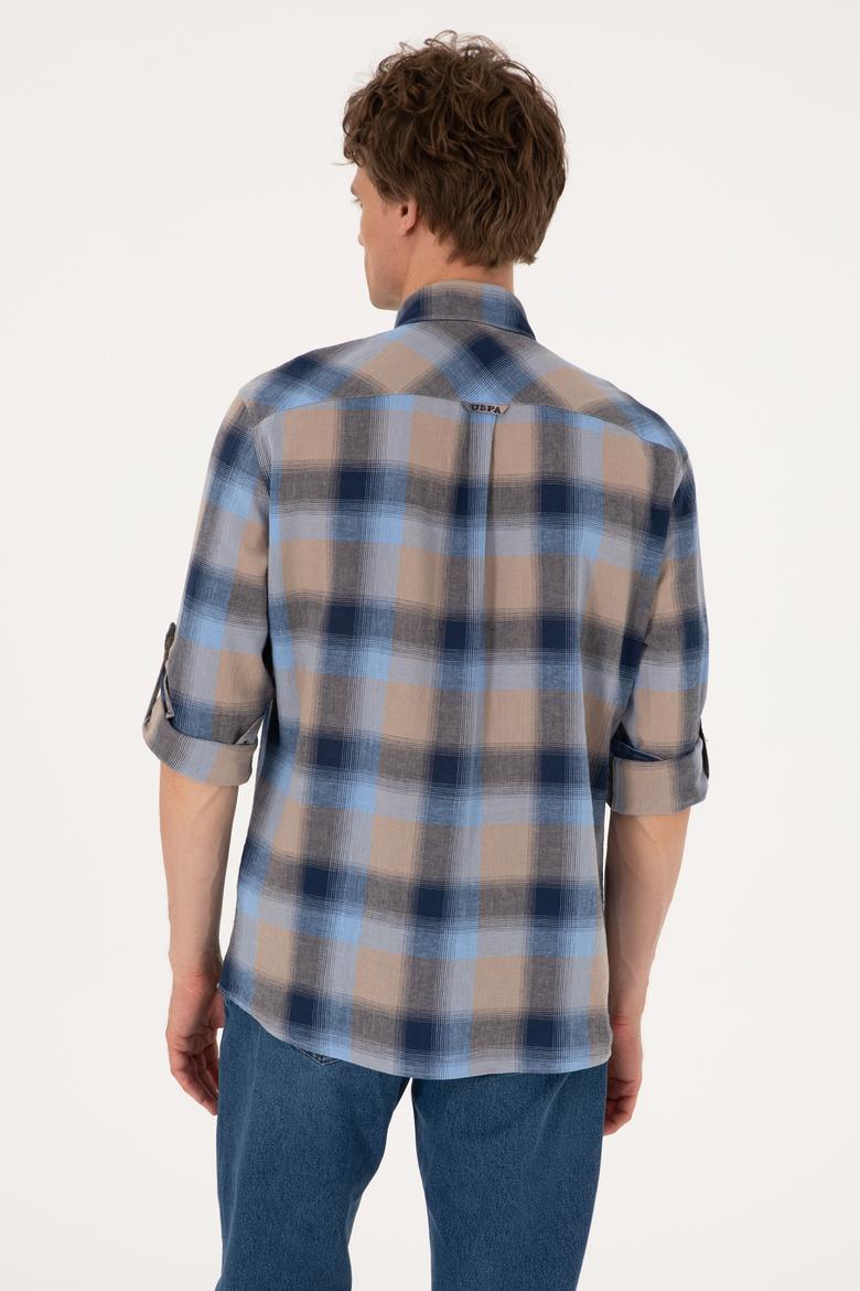 Erkek Lacivert Uzun Kollu Gömlek - 50299574009