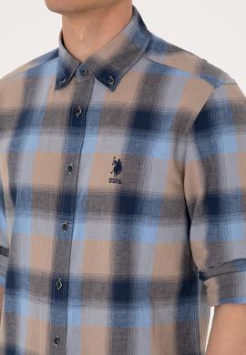 Erkek Lacivert Uzun Kollu Gömlek - 50299574009