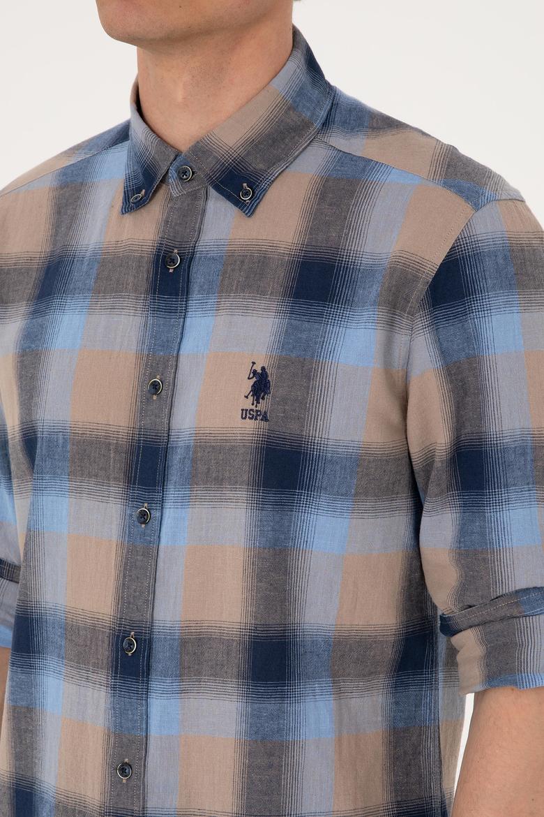 Erkek Lacivert Uzun Kollu Gömlek - 50299574009