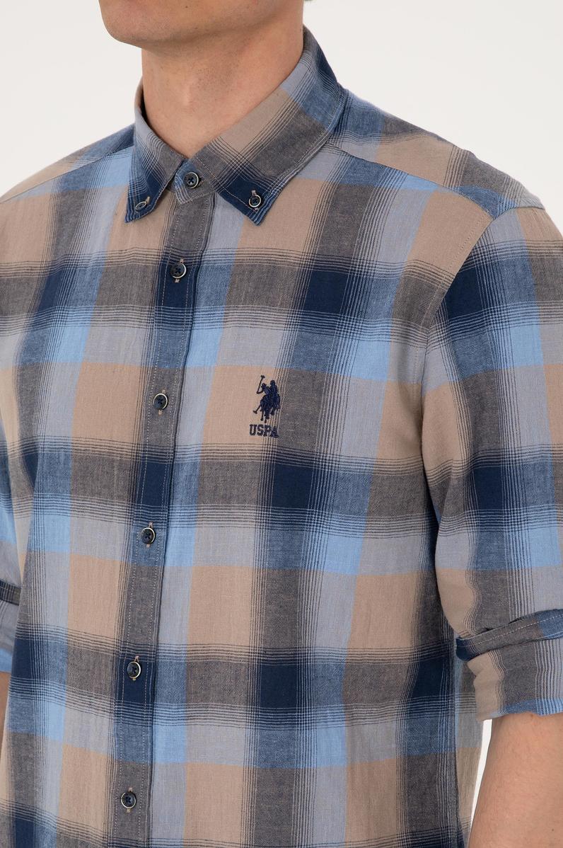 Erkek Lacivert Uzun Kollu Gömlek