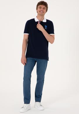 Erkek Regular Fit Lacivert Polo Yaka Tişört - 50299761011