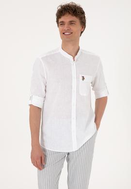 Erkek Beyaz Uzun Kollu Gömlek - 50300215006