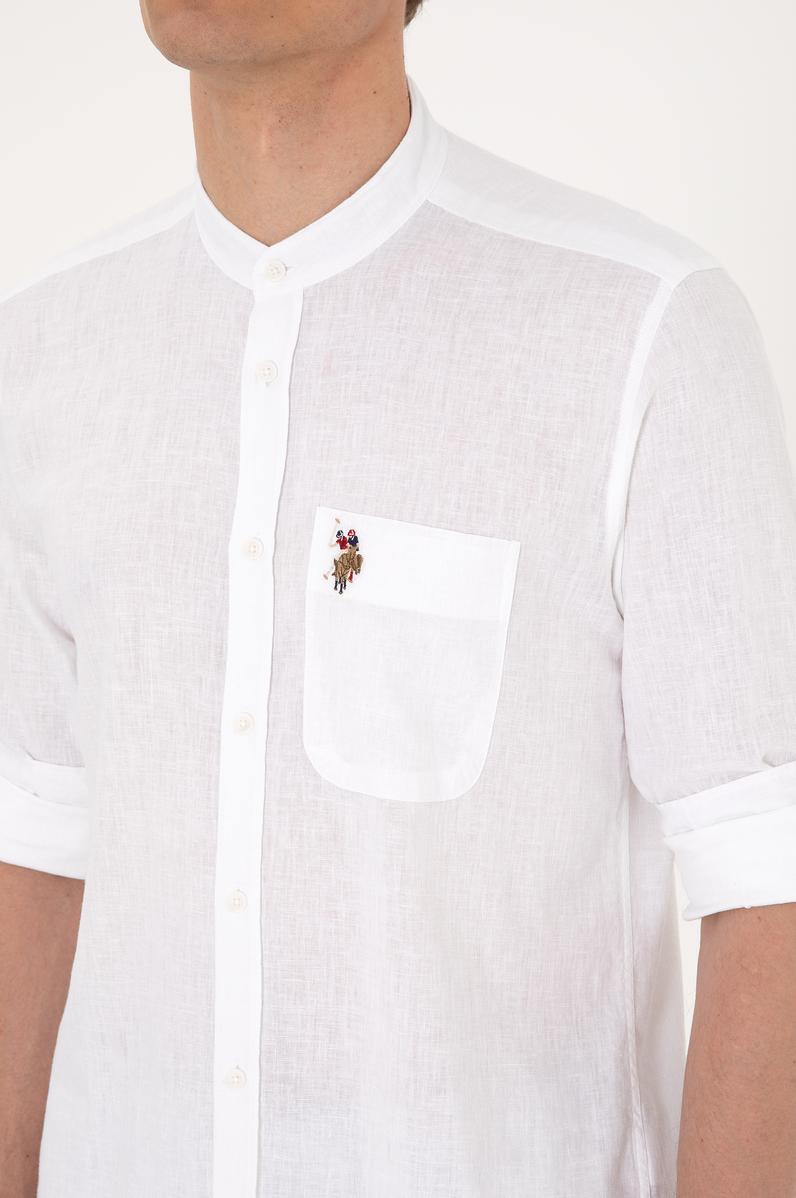 Erkek Beyaz Uzun Kollu Gömlek