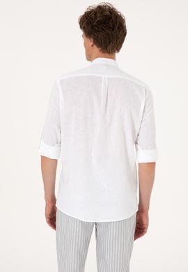 Erkek Beyaz Uzun Kollu Gömlek - 50300215006