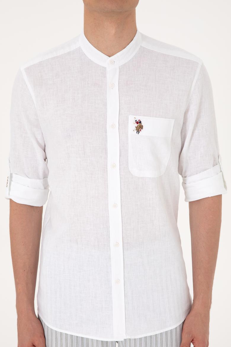 Erkek Beyaz Uzun Kollu Gömlek - 50300215006