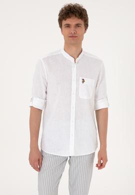 Erkek Beyaz Uzun Kollu Gömlek - 50300215006